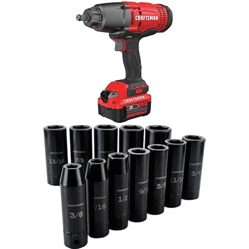 CRAFTSMAN V20 RP 1/2 inch Cordless Impact Wrench Kit, Brushless